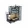 Банная печь ИзиСтим Ялта 35 в кожухе Березовый лист