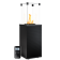 Газовый обогреватель PATIO/G31/37MBAR/CZ/P - стекло, черное тиснение, с пультом ДУ